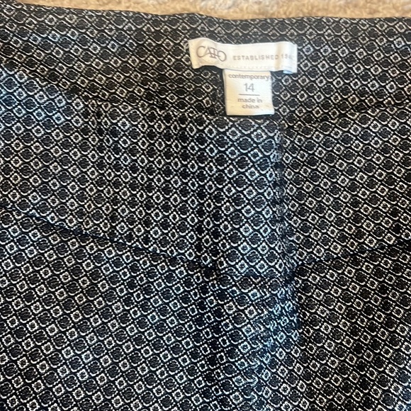 Black and silver legging dress pants from Cato. Size 14 - Picture 2 of 2